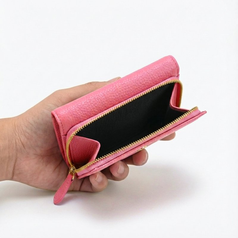 Police Cartera de Mujer en Piel Auténtica Compacta con Botón y Cremallera, Monedero y Caja de Regalo — vista 17