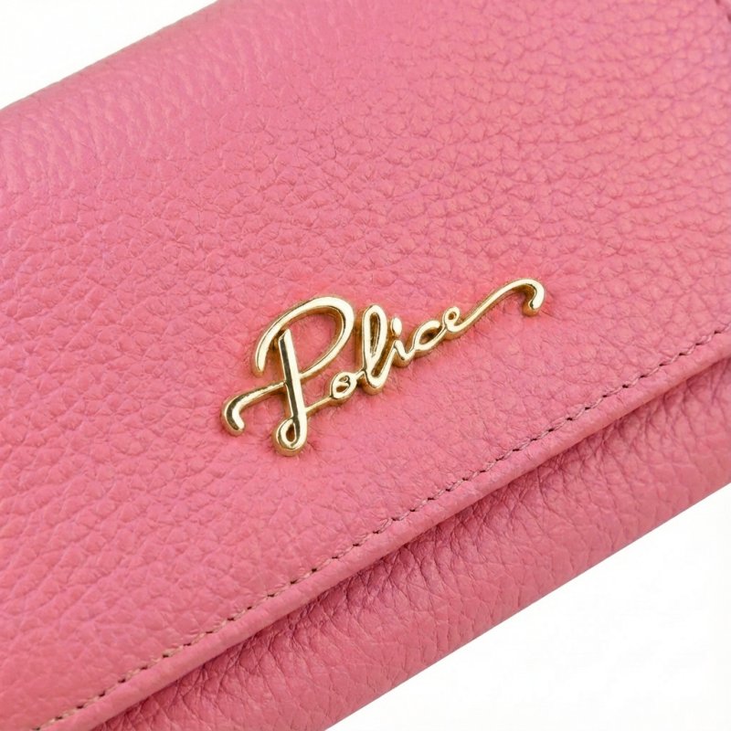 Police Women's Compact Genuine Leather Wallet with Snap and Zip, Coin Pocket and Gift Box — view 20