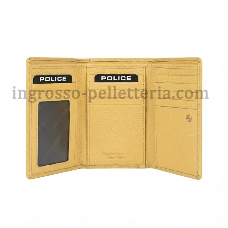 Police Women's Compact Genuine Leather Wallet with Snap and Zip, Coin Pocket and Gift Box — view 37