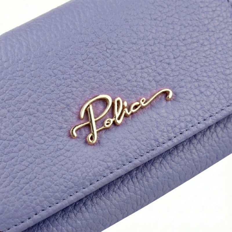 Police Women's Compact Genuine Leather Wallet with Snap and Zip, Coin Pocket and Gift Box — view 48