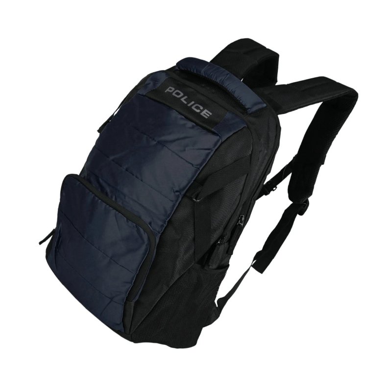 Police Men's/Women's Backpack in Nylon, Sporty, Casual, Business, Laptop Compartment up to 17'', Ideal for Work, Travel, 30 L