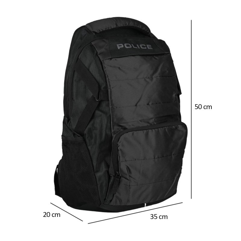 Police Sac à Dos Homme/Femme en Nylon, Sportif, Décontracté, Business, PC jusqu'à 17'', idéal pour Travail, Voyage,… — vue 11