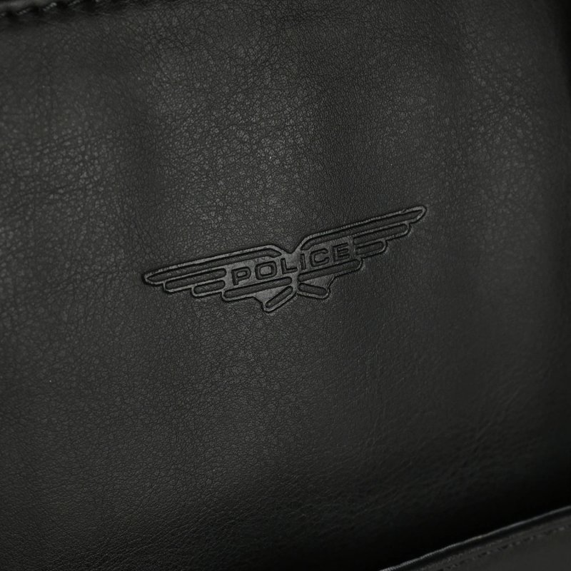Police Sac de Travail Homme Noir, en PU, Bandoulière Porte-PC, Besace Porte-documents, Bureau, Université, Cartable … — vue 7