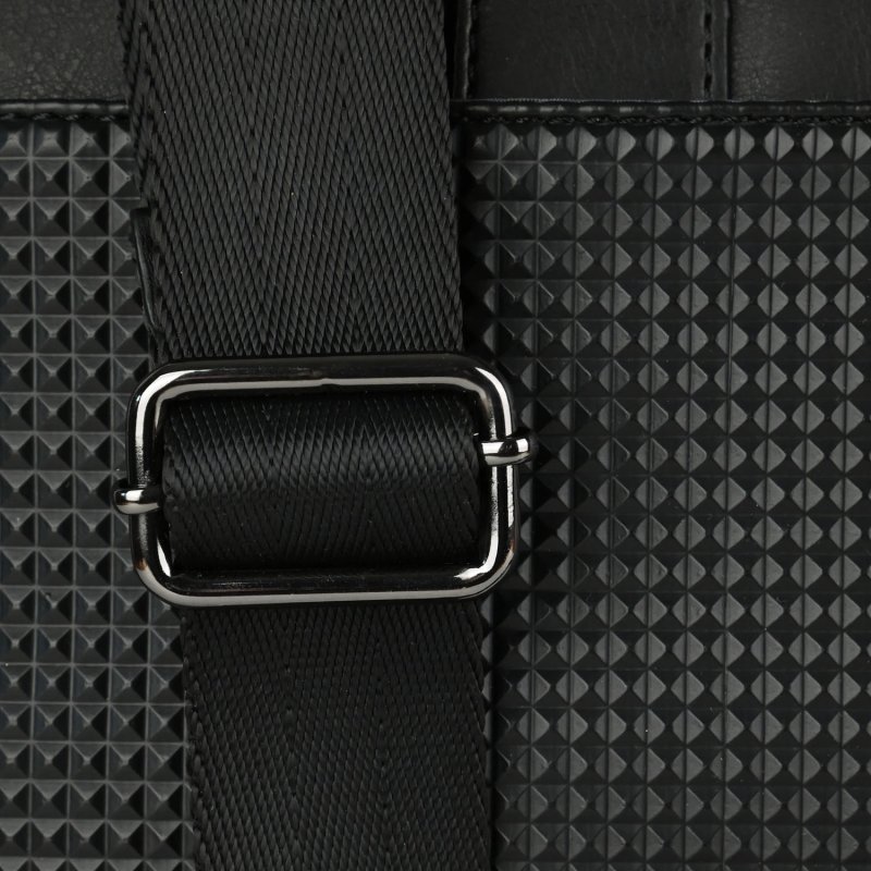 Police Sac de Travail Homme Noir, en PU, Bandoulière Porte-PC, Besace Porte-documents, Bureau, Université, Cartable … — vue 9