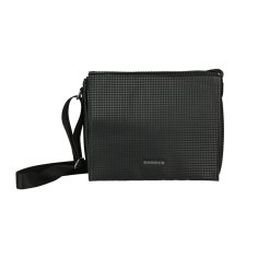 Police Sac à Bandoulière Homme Noir, en PU, Messenger Bag à Texture 3D en Pyramides, Sac Épaule Sacoche Élégant et Décontrac…