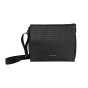 Police Men's Black Crossbody Bag, in PU, Messenger Bag with 3D Pyramid Texture, Elegant and Casual Shoulder Bag