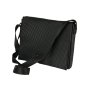 Police Men's Black Crossbody Bag, in PU, Messenger Bag with 3D Pyramid Texture, Elegant and Casual Shoulder Bag — logo detail