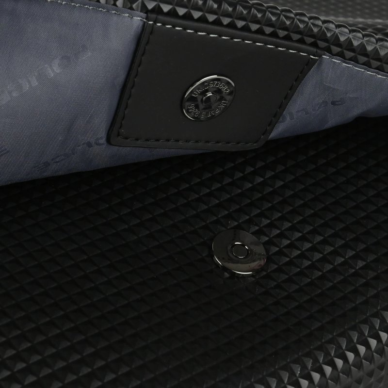 Police Men's Black Crossbody Bag, in PU, Messenger Bag with 3D Pyramid Texture, Elegant and Casual Shoulder Bag — view 7