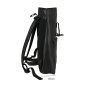 Police Men's Black Elegant Backpack, in PU, For Work, with Laptop Compartment up to 17'', Travel, University, … — logo detail