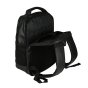 Mochila Police Casual Elegante Negra, en PU, Correas Acolchadas, Duradera y Resistente, Universidad 30 L — detalle