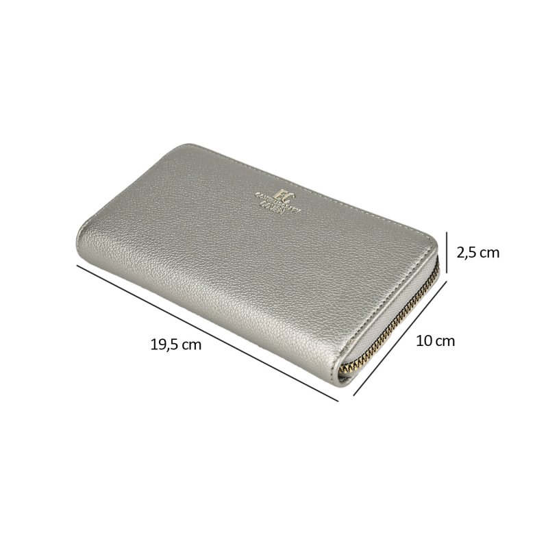 EC Contemporary Coveri Cartera de Mujer Grande en PU Efecto Martillado, Monedero, Cierre Perimetral, Espaciosa, c… — vista 19