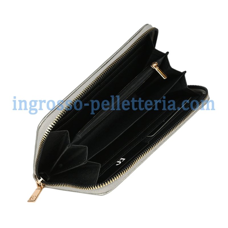 EC Contemporary Coveri Portefeuille Femme Grand en PU Effet Martelé, Porte-Monnaie, Fermeture Zippée, Spacieux, ave… — vue 18
