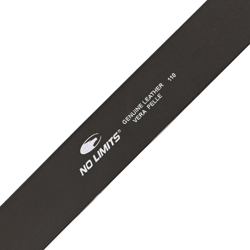 No Limits Men's Belt in Genuine Leather, 4 cm High, Can Be Shortened, No Stitching, Sporty Used-Look with Aged Bra… — view 11