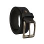 No Limits Men's Belt in Genuine Leather, 4 cm High, Can Be Shortened, No Stitching, Sporty Used-Look with Aged… — logo detail
