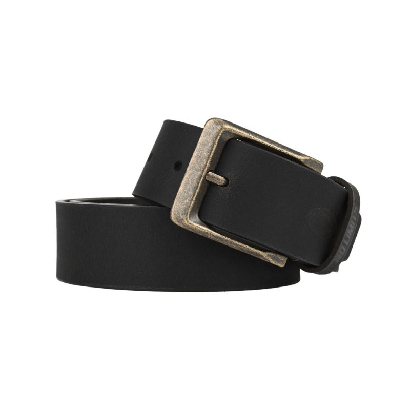 No Limits Men's Belt in Genuine Leather, 4 cm High, Can Be Shortened, No Stitching, Sporty Used-Look with Aged Bras… — view 7