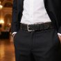 No Limits Men's Belt in Genuine Leather, 4 cm High, Can Be Shortened, Saddle Stitching, Nickel Free Buckle — view 11
