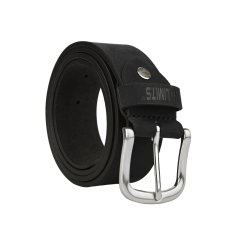 No Limits Men's Belt in Genuine Leather, 4 cm High, Can Be Shortened, No Stitching, Aged Effect, Nickel Free Buckle 2