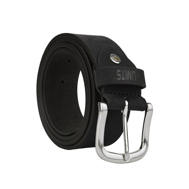 No Limits Men's Belt in Genuine Leather, 4 cm High, Can Be Shortened, No Stitching, Aged Effect, Nickel Free Buckle — view 7