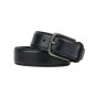 Ceinture Homme No Limits en cuir véritable, 3,5 cm, raccourcissable, avec coutures, classique, effet used, bou… — vue de face