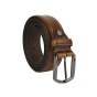No Limits Men's Genuine Leather Belt, 3.5 cm High, Can Be Shortened, With Stitching, Classic, Used Effect, Nickel F… — view 7