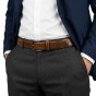 Ceinture Homme No Limits en cuir véritable, 3,5 cm, raccourcissable, avec coutures, classique, effet used, boucle s… — vue 12