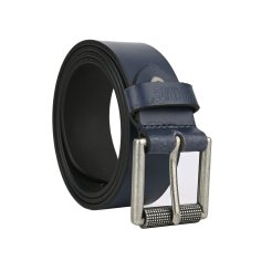 No Limits Herrengürtel aus echtem Leder, 4 cm hoch, kürzbar, ohne Nähte, nickelfreie Rollenschnalle mit gealtertem Look