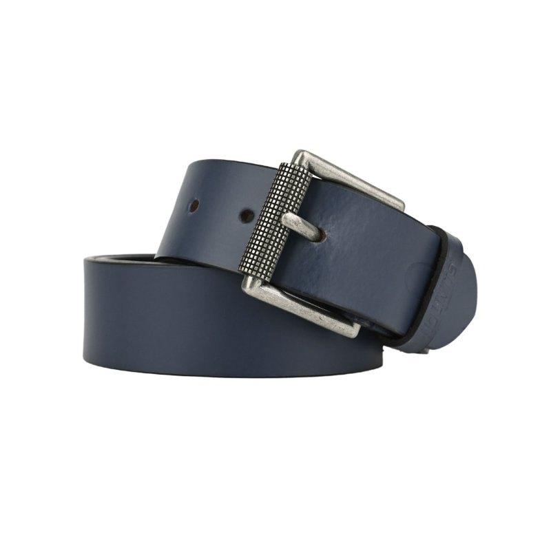 No Limits Men's Genuine Leather Belt, 4 cm High, Can Be Shortened, No Stitching, Nickel Free Roller Buckle Aged… — front view