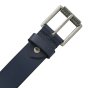 No Limits Men's Genuine Leather Belt, 4 cm High, Can Be Shortened, No Stitching, Nickel Free Roller Buckle Aged … — back view