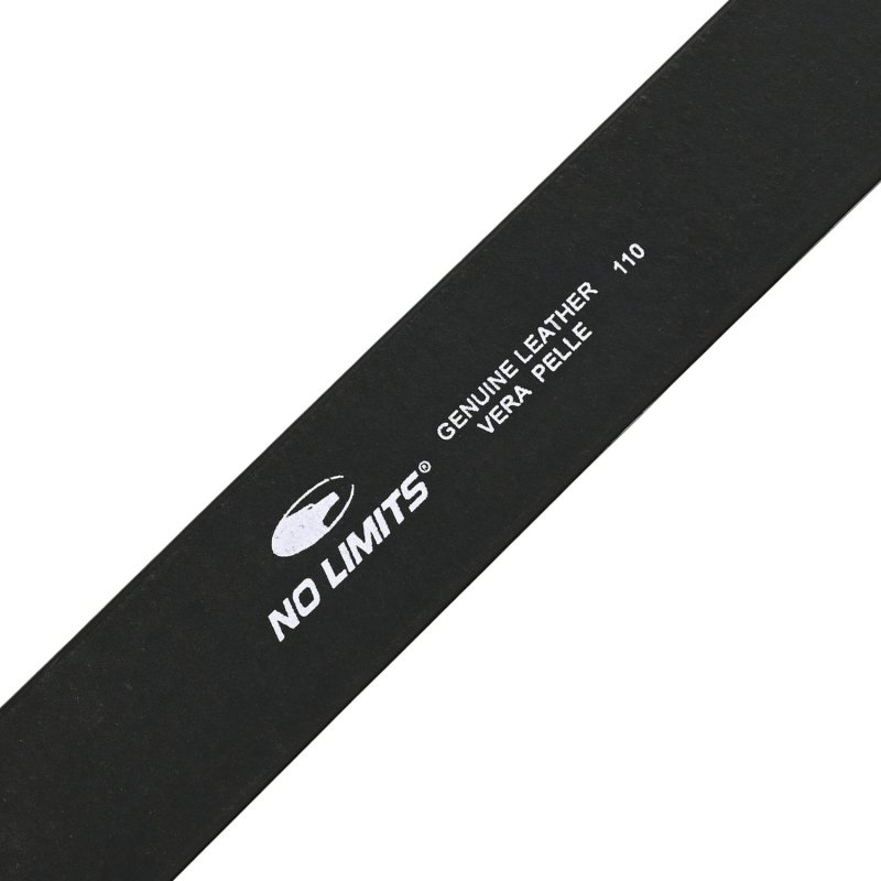No Limits Men's Genuine Leather Belt, 4 cm High, Can Be Shortened, No Stitching, Nickel Free Roller Buckle Aged Eff… — detail
