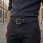 No Limits Men's Genuine Leather Belt, 4 cm High, Can Be Shortened, No Stitching, Nickel Free Roller Buckle Aged Ef… — view 16