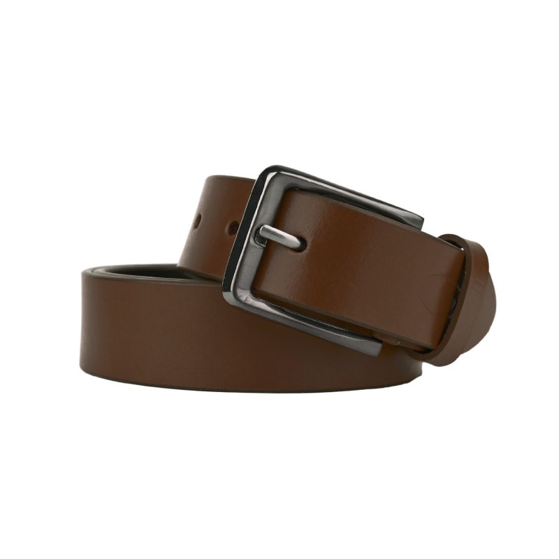Cinturón de Hombre No Limits en piel auténtica, alto de 3,5 cm, acortable, sin costuras, elegante y casual, … — vista frontal