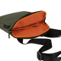 No Limits Bolso Bandolera para Hombre Ajustable, Impermeable, Efecto Soft-Touch y Forro Naranja, Multibolsillo, G… — interior