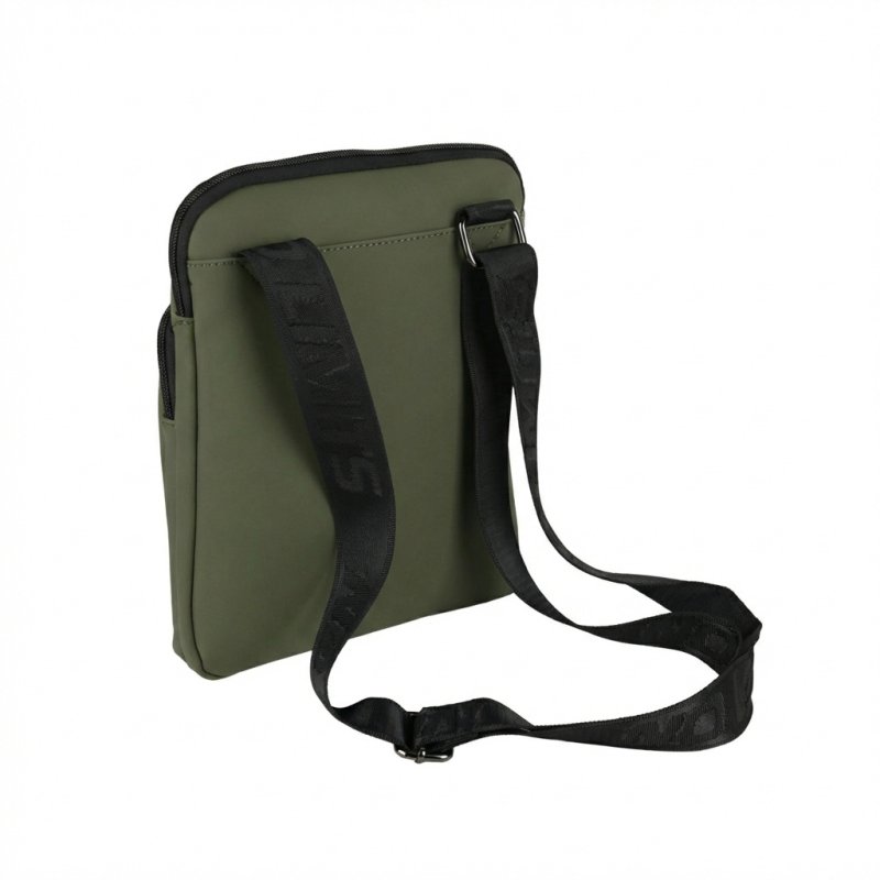 No Limits Men's Crossbody Bag with Adjustable Shoulder Strap, Waterproof, Soft-Touch, Orange Lining, Multi-Pocket, … — detail