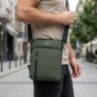 No Limits Men's Crossbody Bag with Adjustable Shoulder Strap, Waterproof, Soft-Touch, Orange Lining, Multi-Pocke… — back view