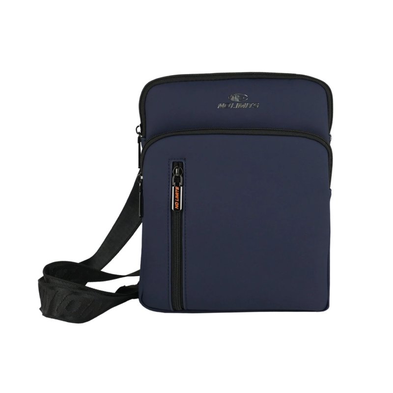 No Limits Men's Crossbody Bag with Adjustable Shoulder Strap, Waterproof, Soft-Touch, Orange Lining, Multi-Pocket, … — view 7