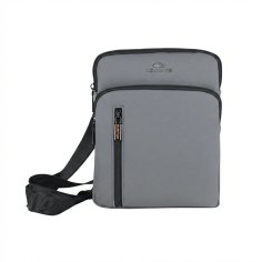 No Limits Men's Crossbody Bag with Adjustable Shoulder Strap, Waterproof, Soft-Touch, Orange Lining, Multi-Pocket, Large 2