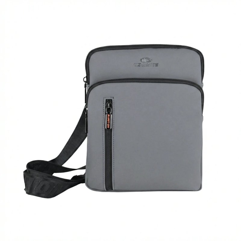 No Limits Men's Crossbody Bag with Adjustable Shoulder Strap, Waterproof, Soft-Touch, Orange Lining, Multi-Pocket,… — view 13