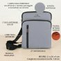No Limits Men's Crossbody Bag with Adjustable Shoulder Strap, Waterproof, Soft-Touch, Orange Lining, Multi-Pocket,… — view 14