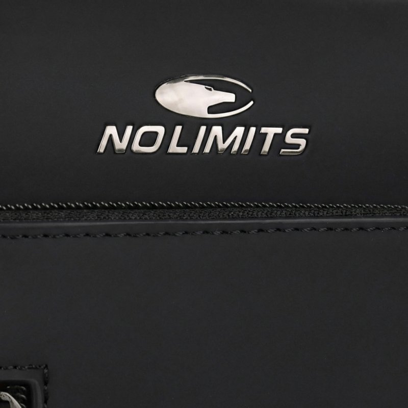 No Limits Bolso Bandolera para Hombre Ajustable, Impermeable, Efecto Soft-Touch y Forro Naranja, Multibolsillo, Pe… — detalle