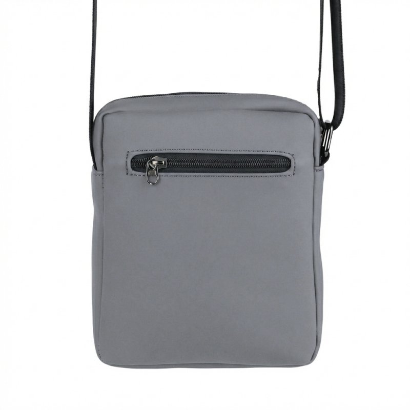 No Limits Herren-Umhängetasche, Wasserdicht, Soft-Touch, Orangefarbenes Futter, Multi-Tasche, Klein — Ansicht 14