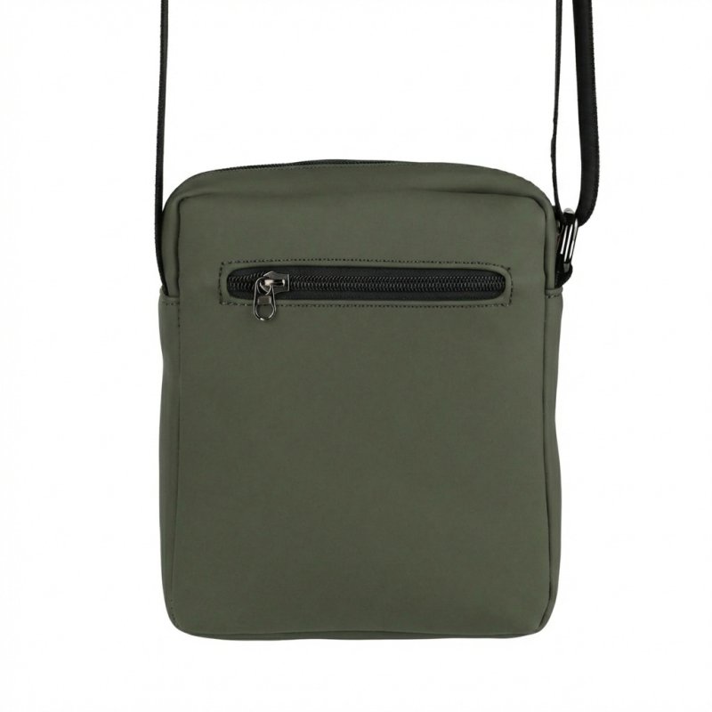 No Limits Herren-Umhängetasche, Wasserdicht, Soft-Touch, Orangefarbenes Futter, Multi-Tasche, Klein — Ansicht 19