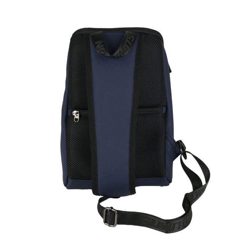 No Limits Sac à Dos Monobretelle Homme Imperméable, Bandoulière Réglable, Effet Soft-Touch et Doublure Orange — intérieur