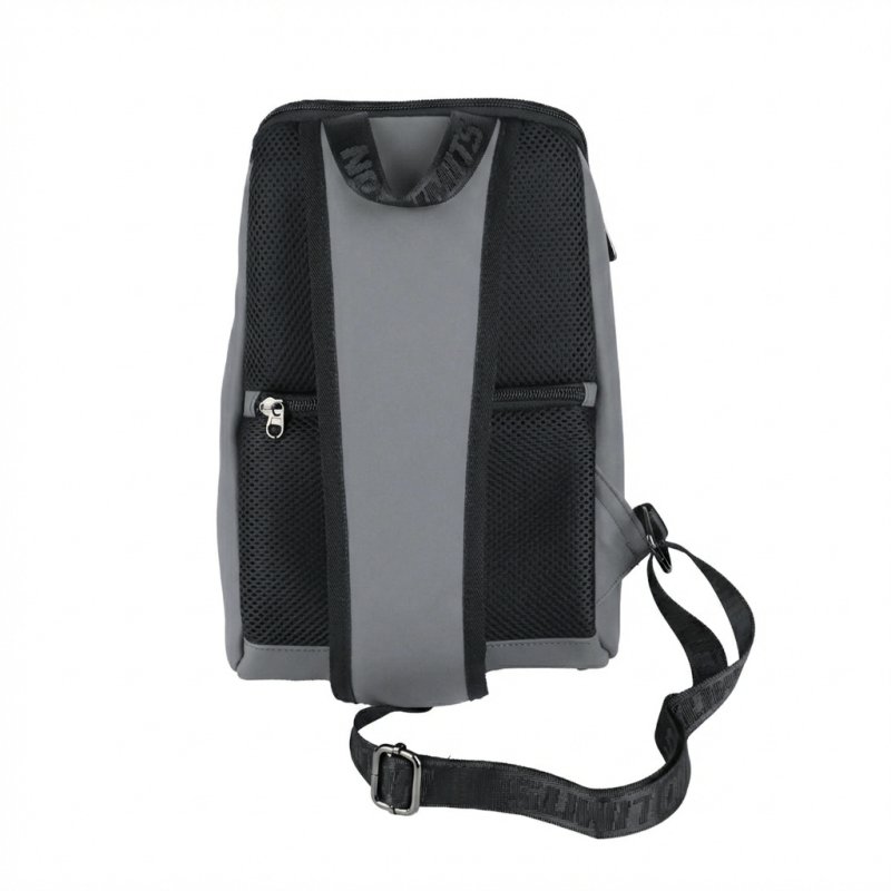 No Limits Herren Einschulter-Rucksack, Wasserdicht, Verstellbar, Soft-Touch, Orangefarbenes Futter — Ansicht 9