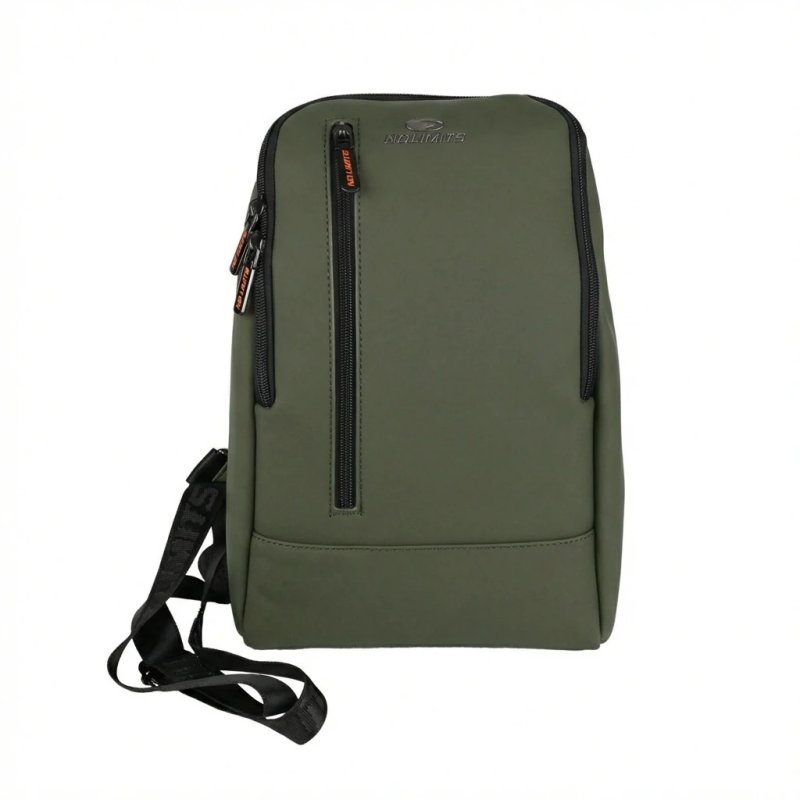 No Limits Mochila de un Hombro para Hombre Impermeable, Correa Ajustable, Efecto Soft-Touch y Forro Naranja — vista 11