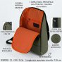 No Limits Sac à Dos Monobretelle Homme Imperméable, Bandoulière Réglable, Effet Soft-Touch et Doublure Orange — vue 13