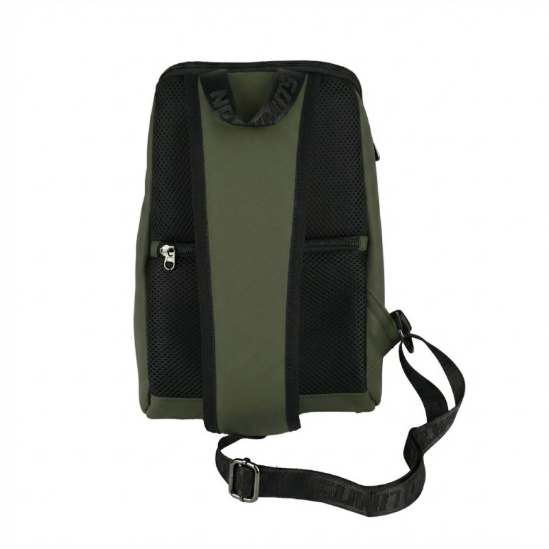 No Limits Mochila de un Hombro para Hombre Impermeable, Correa Ajustable, Efecto Soft-Touch y Forro Naranja — vista 14