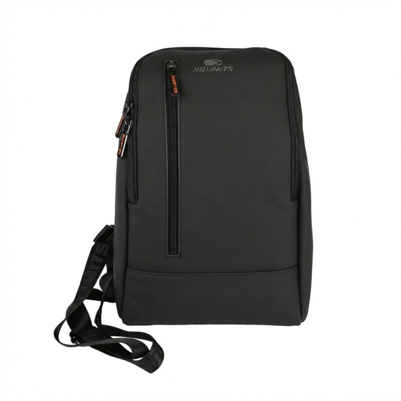No Limits Mochila de un Hombro para Hombre Impermeable, Correa Ajustable, Efecto Soft-Touch y Forro Naranja — vista 16