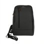 No Limits Herren Einschulter-Rucksack, Wasserdicht, Verstellbar, Soft-Touch, Orangefarbenes Futter — Ansicht 16
