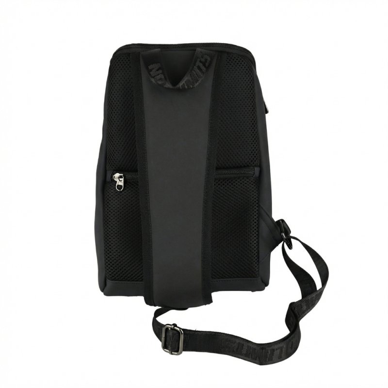 No Limits Sac à Dos Monobretelle Homme Imperméable, Bandoulière Réglable, Effet Soft-Touch et Doublure Orange — vue 19