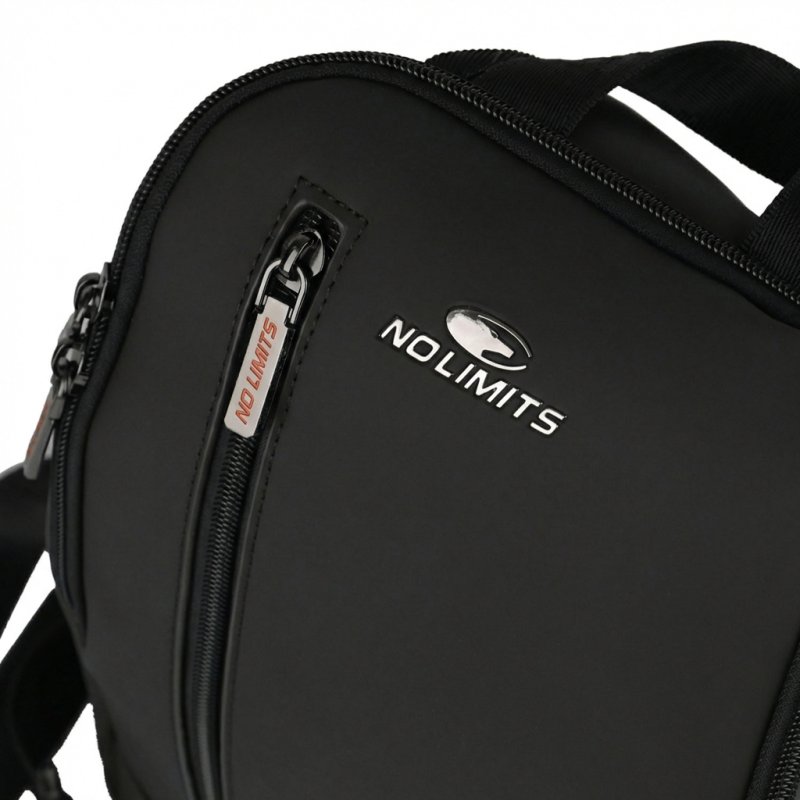 No Limits Mochila de un Hombro para Hombre Impermeable, Correa Ajustable, Efecto Soft-Touch y Forro Naranja — vista 20